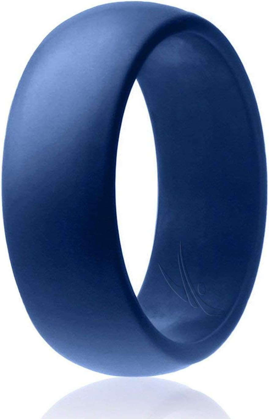 Classic Plain Silicone Ring Men 3Pack and Singles Silicone Rubber Bands Classic Style & Plain Silicone Rings for Men 9mm Width (Amazon Choice)