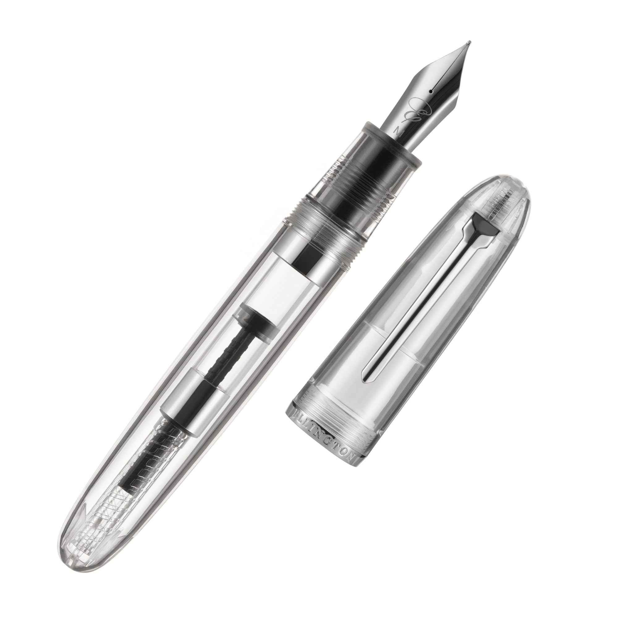 Clarity Transparent Fountain Pen Set – Available in 3 Nib Sizes and 4 Colors, Includes Ink Converter, Elegant Gift Box, – Premium Quality Writing Instrument, 1 Year International Warranty