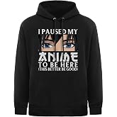 Pininerr Anime Hoody for Men Teen Boys-Classic Long Sleeve Casual Sweatshirt