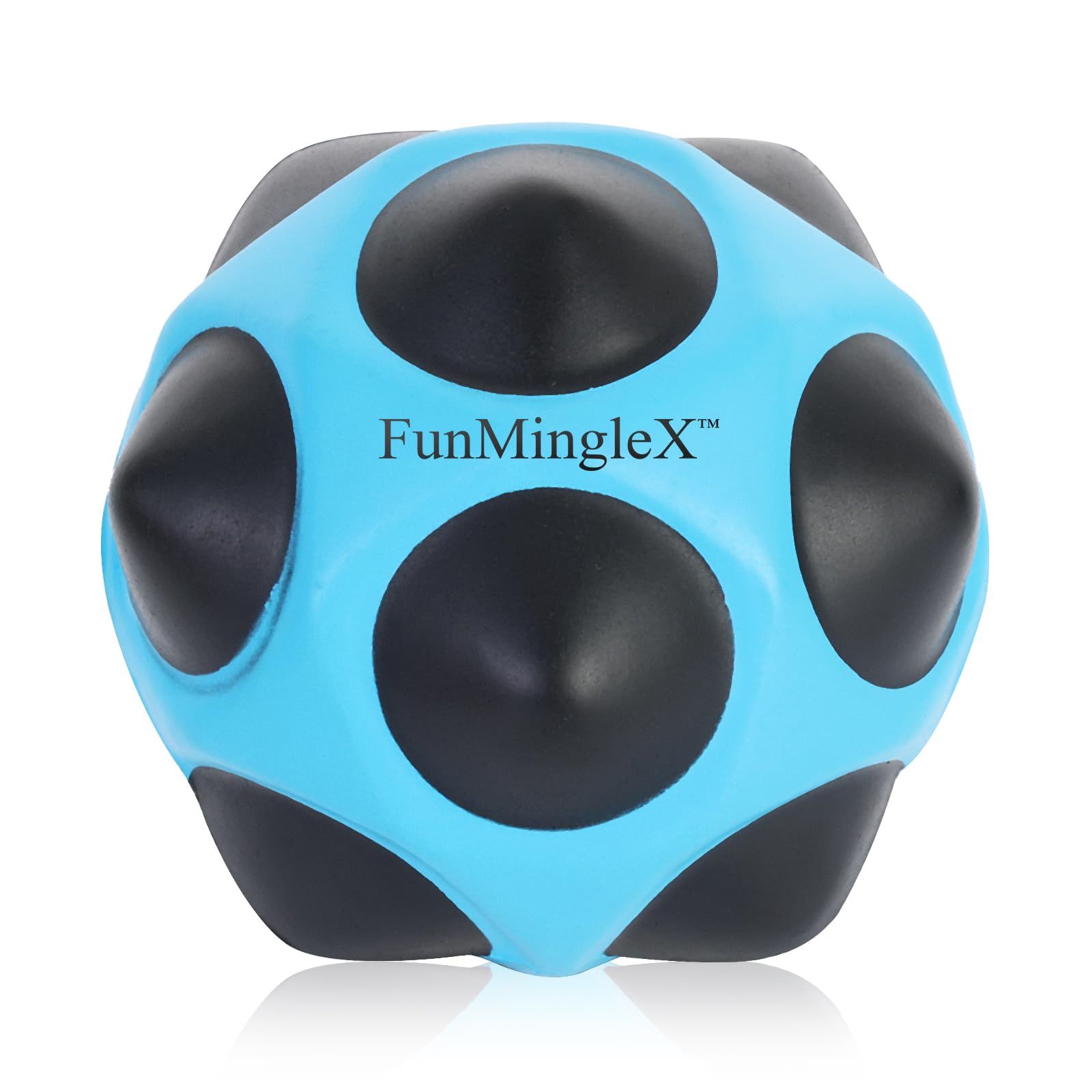 Photo 1 of FunMingleX Bouncy Balls, Playground Ball, Super High Bounce Ball for All Ages, Bouncy Balls for Kids, Bouncing Balls for Party Favors, Birthday, Prizes, (Blue)