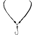 BlueRica Fish Hook on Adjustable Cord Necklace