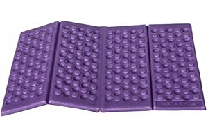 LAMPHLE Bleacher Seat Cushion, Foldable Portable Outdoor Camping Hiking Picnic Waterproof Foam Cushion Pad, Sitting Mat Sit Pads for Backpacking Purple