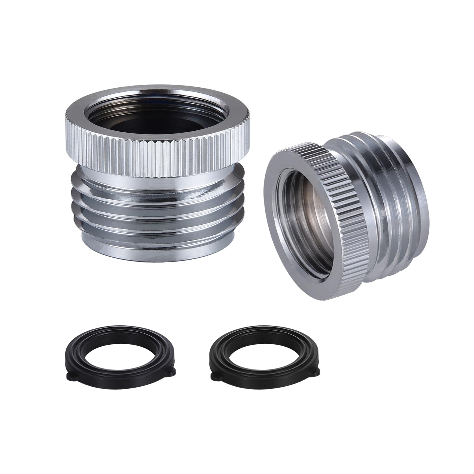 Photo 1 of Brass Garden Hose to Shower Hose/Arm Handshower Adapter, G1/2 Female to 3/4" GHT Garden Hose Adapter, 2 Pcs