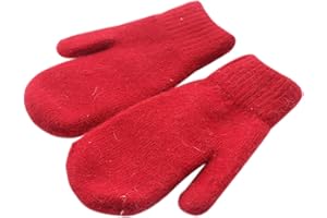 homeemoh Knit Mittens for Women Winter Warm Fleece Lined Mittens Women's Gloves for Cold Weather