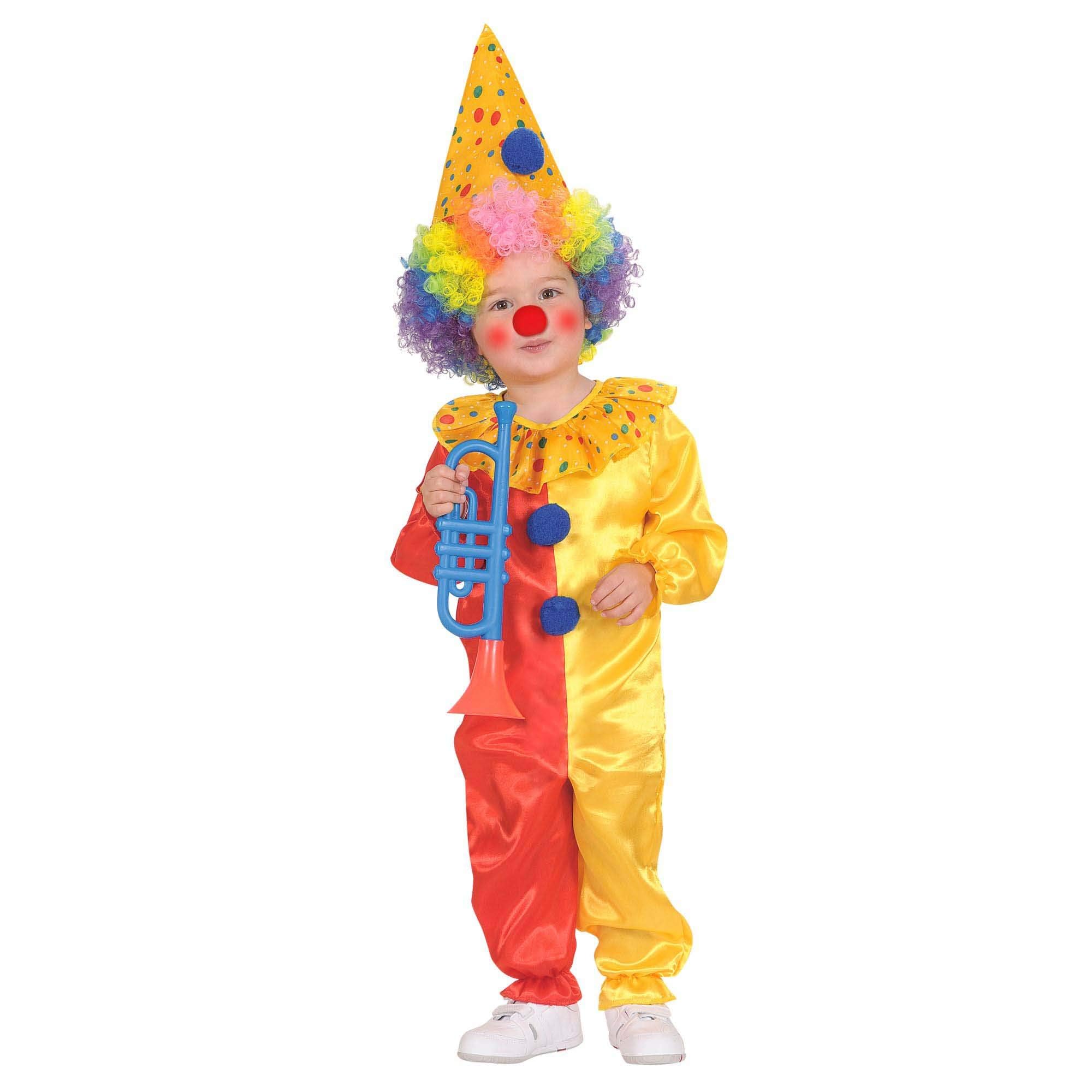 Widmann 48918 Clown & Circus Children's Costumes, Multicoloured