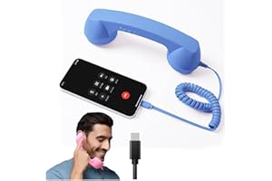 Retro Phone Handset, Retro Style Type C Cable, Type-c Retro Telephone Style Landline Handle Receiver, Vintage Handheld Retro 
