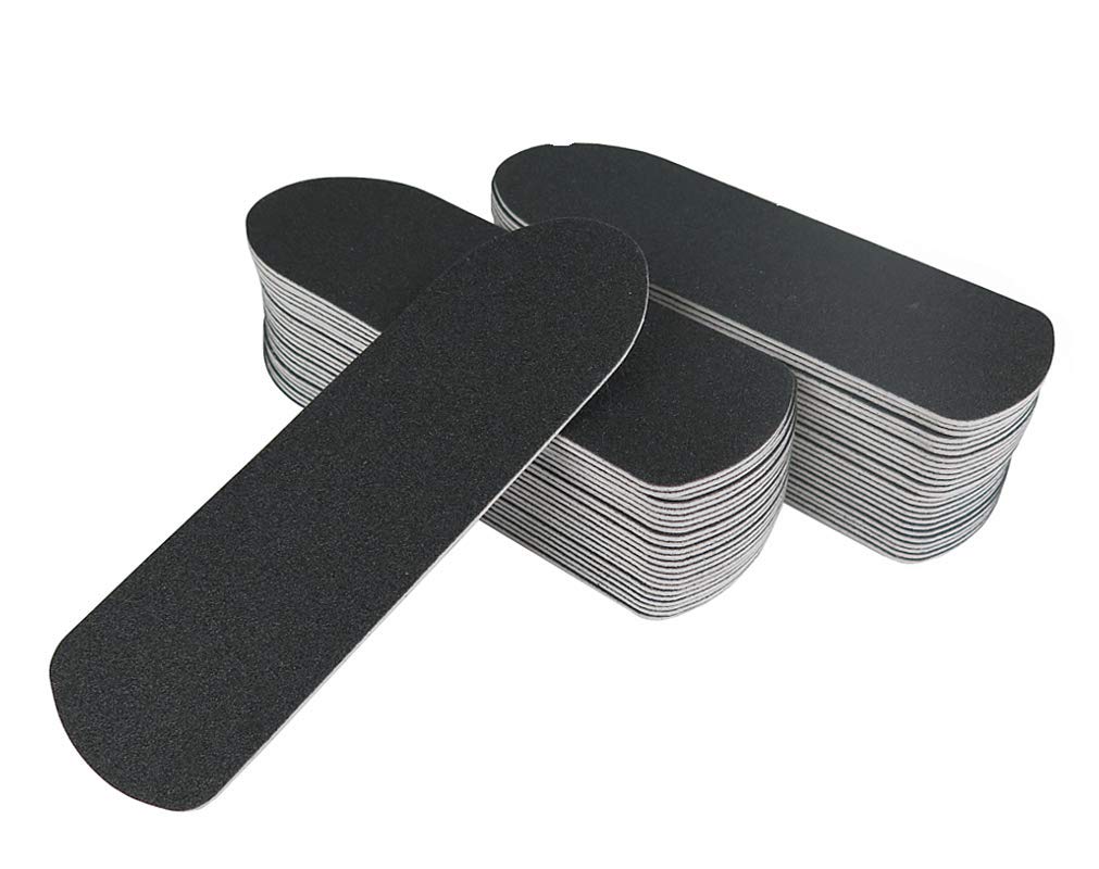 Tredoni 50pcs 120 Grit Replaceable Files for Callus Rasp - 12.5cm Feet Dead/Hard Skin Corn Scrubbing Files (50 Gentle Files - 120 Grit)
