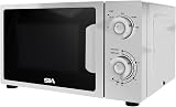 SIA FAM21WH 20L Microwave 700W Freestanding White with Analogue Dials view 2