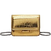 NXITK Belt Bag Mini Belt Bag for Women Crossbody Bag Purse Small Leather Waist Bag Fashionable Waist Purse Trendy Belt Purse (MINI,GOLD1)