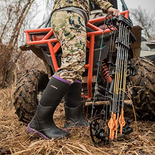 Hisea Women's Hunting Boots Insulated Rubber Boots Waterproof Muck