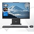 Lenovo 2024 IdeaCentre 27" All-in-One, FHD 100Hz Touchscreen, AMD Ryzen 5 7535HS, 16GB DDR5 RAM, 512GB SSD, Wireless KB & Mouse, Wireless Charging Base, RJ-45, Wi-Fi 6, Webcam, W11H, Grey