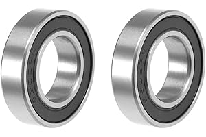 uxcell 6902-2RS Deep Groove Ball Bearing 15x28x7mm Double Sealed ABEC-3 Bearings 2-Pack