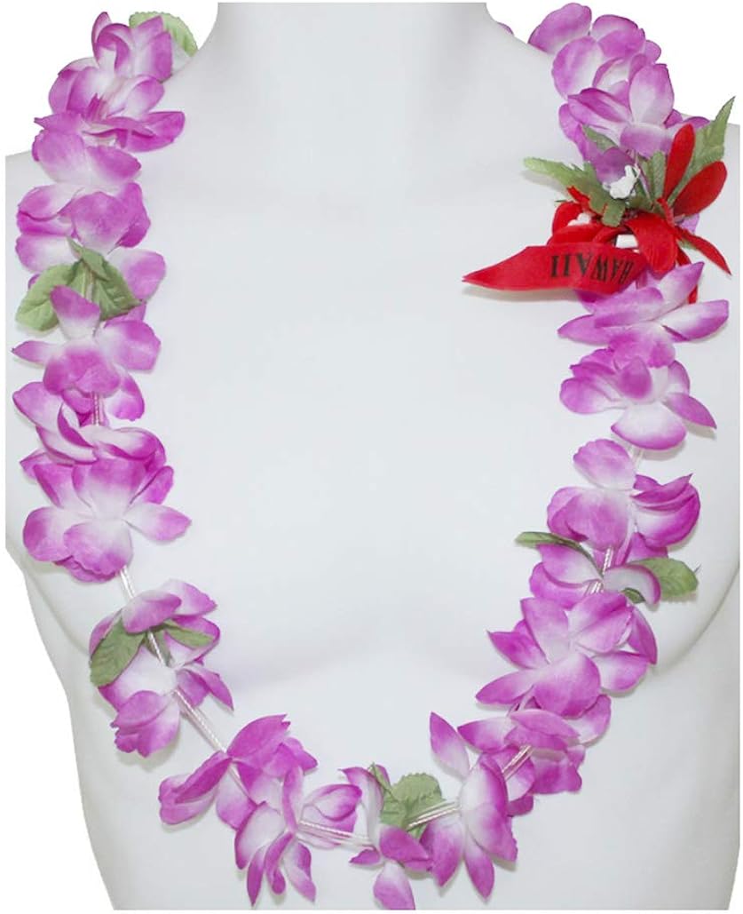 The Lavender Hawaii Artificial Flower Simple Leis Clothing