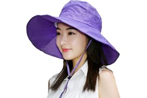 BeFur Women Waterproof Rain Boonie Hat Breathable Fishing Bucket Sun Flap Cap