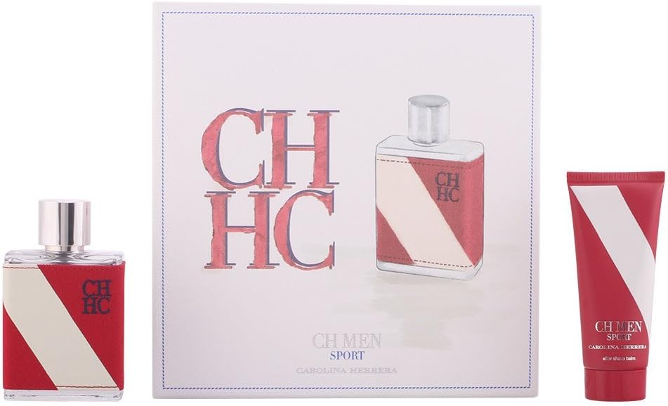 Carolina herrera ch men sport eau de toilette spray 100ml set 2 piezas