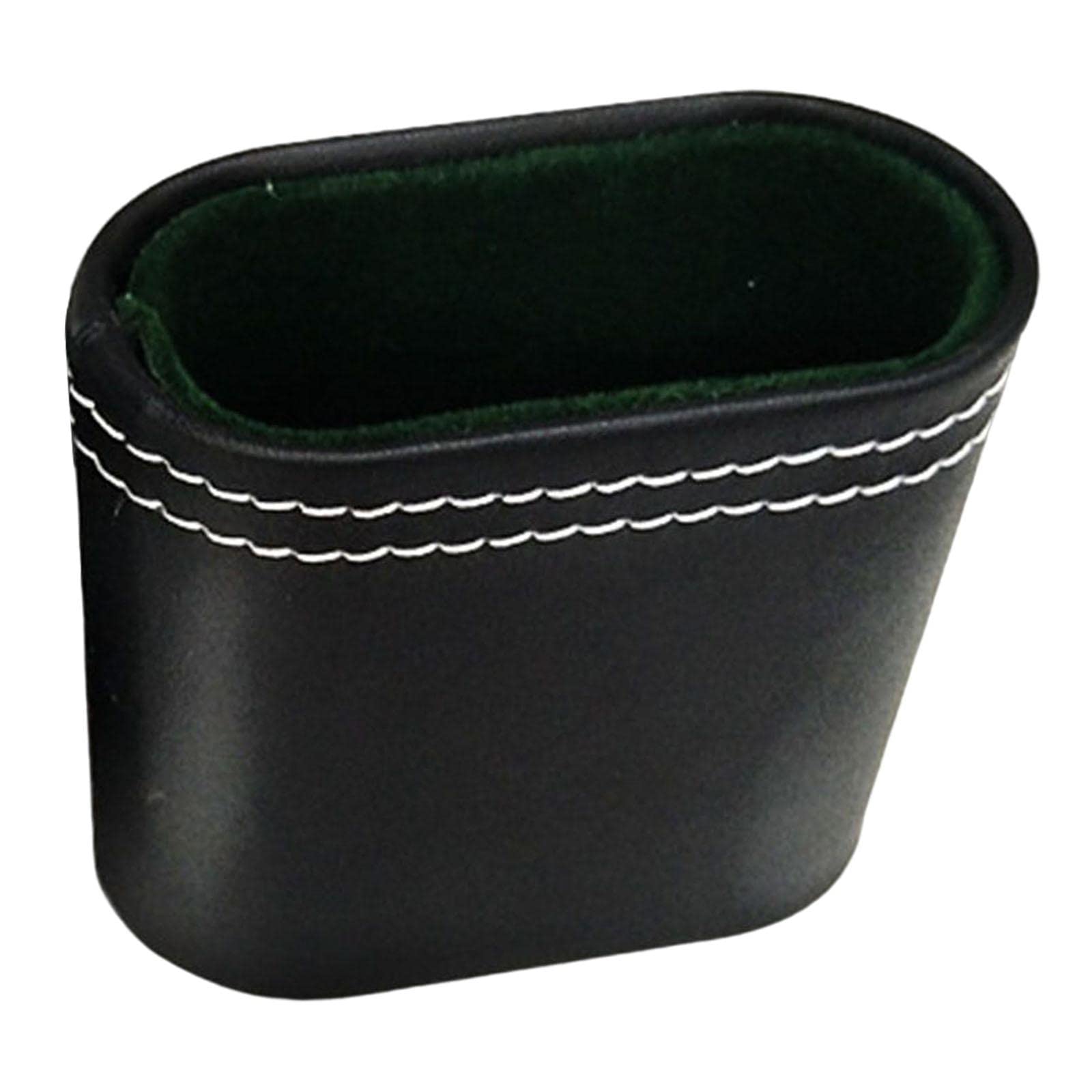 F Fityle PU Leather Dice Cups Manual Without Dice Shaker Quiet Shaking Portable for Party Bar KTV