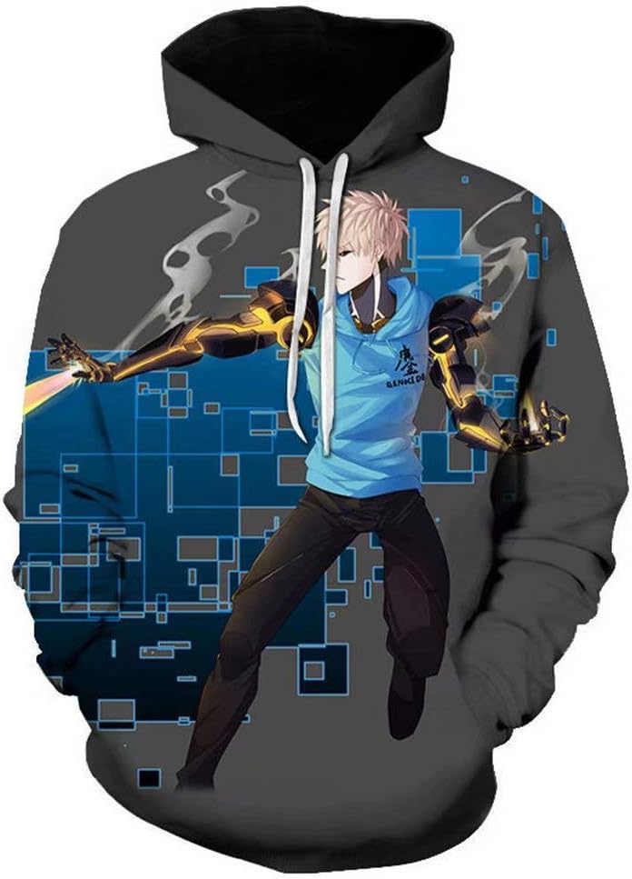 Fire Force One Punch Man Cosplay Sweatshirt Long Sleeve Hoodie