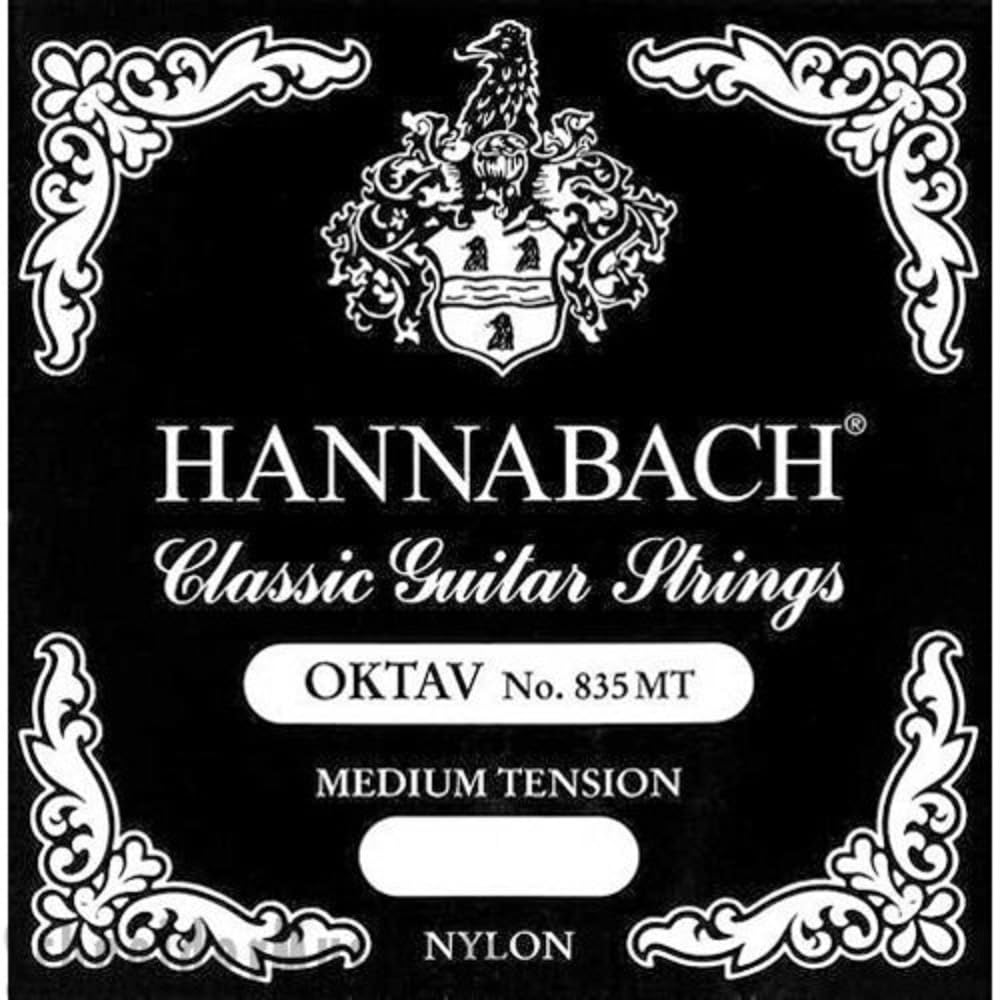 Hannabach Classical Guitar Strings Series 835 Medium Tension for Octave Guitar, scale 380-400 mm - set 6-string - 835MT — image 1