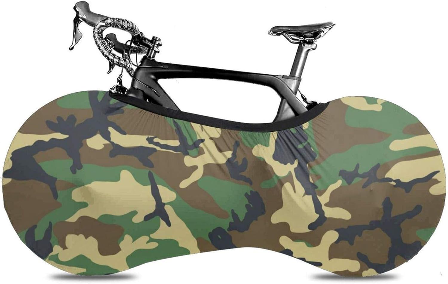 3D Camouflage Bike Wheel Cover Washable Elastic AntiDust