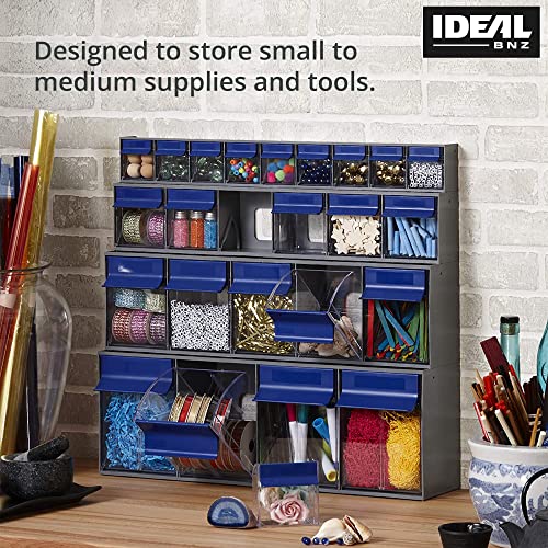 Ideal BNZ Tilt Bins, Plastic Pull Out Storage Bins, Stackable Organizer
