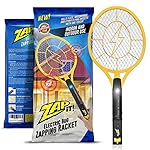 Zap-It! Mini Bug Zapper - Rechargeable Mosquito, Fly Killer and Bug Zapper Racket - 3000 Volt - USB Charging, Super-Bright LED Light to Zap in the Dark