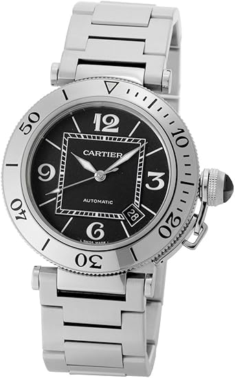 Amazon カルティエ Cartier パシャ シータイマー Wm7 ブラック文字盤 中古 腕時計 メンズ W 並行輸入品 メンズ腕時計 腕時計 通販