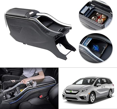 Amazon Auto Spec ホンダ オデッセイ 15年12月 現行 専用 アームレストアームレストボックス コンソールボックス 冷蔵庫 コンプレッサー 冷凍機能 10 10 5l 車内収納ボックス Usb充電ポート付き 15w ワイヤレス充電 二層タイプ 多機能 大容量 隠し式 ドリンク