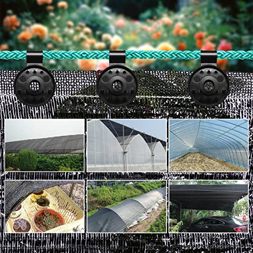 Shade Cloth Heavy Duty Lock Grip,60 Pack Tarp Clips Heavy Duty Lock Grip,Shade Cloth Clips,Sunshade Net Shading Fixed Shade Cloth Plastic Clips,Windproof Awning Clamp Grip (60)