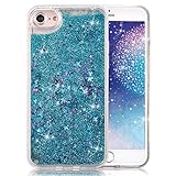 iPhone 6 Plus Case,Crazy Panda® 3D Creative Liquid Glitter Design iPhone 6 Plus Liquid Quicksand Bling Adorable flowing Floating Moving Shine Glitter Case iPhone 6 Plus/6S Plus - Blue Stars