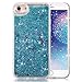 iPhone 6 Plus Case,Crazy Panda® 3D Creative Liquid Glitter Design iPhone 6 Plus Liquid Quicksand Bling Adorable flowing Floating Moving Shine Glitter Case iPhone 6 Plus/6S Plus - Blue Stars