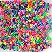 Rainbow Opaque Multicolor Mix Plastic Pony Beads 6x9mm, 500 Beads, Made in The USA, Bulk Pony Beads Package for Arts & Crafts