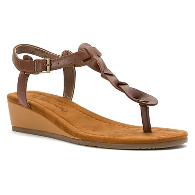 Image result for BEARPAW Womens Gia Split Toe Casual Slingback Sandals
