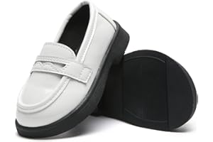 Mybozz Kids Dress Shoes Girl’s Boy’s Oxford Shoes Slip On School Uniform Shoes