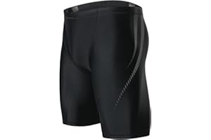 KGKE Mens-Swim-Jammers Athletic-Swimwear Quick-Dry-Shorts Durable-Team-Swimsuits - Drawstring Competition Swimming UPF50+