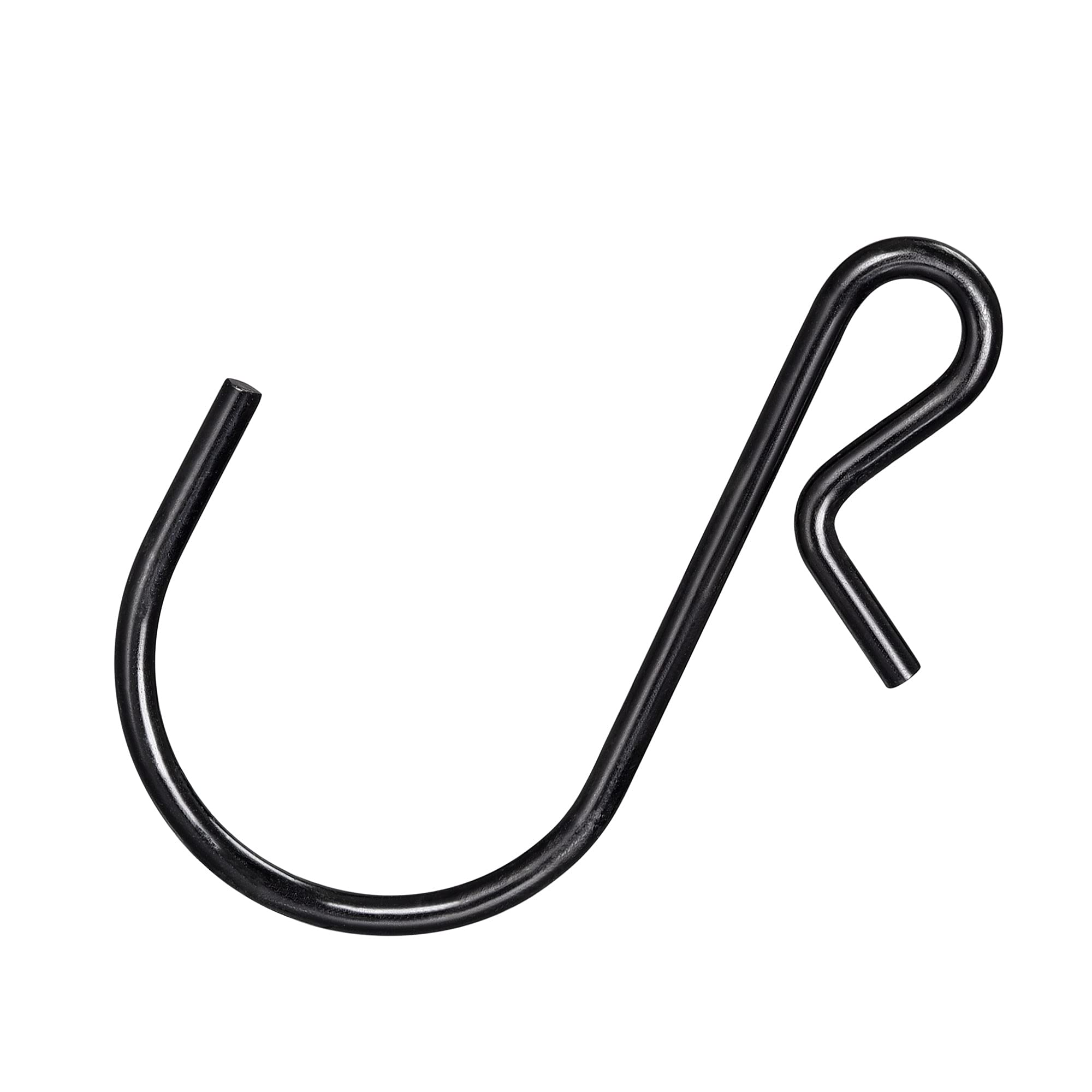 sourcing map S Hanging Hooks Hanger 1.8 x 1 Inch Indoor Outdoor Use for Hanging Plants Lights and Lanterns (Black, Pack of 30)