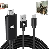 HDMI Adapter USB Type C Cable MHL 4K Video Converter Cord Compatible Samsung Galaxy S24 S23 S22 S21 S20 S10 Note 20 LG V35 An