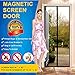 Magnetic Screen Door Mesh Curtain - Fits Doors Up To 34