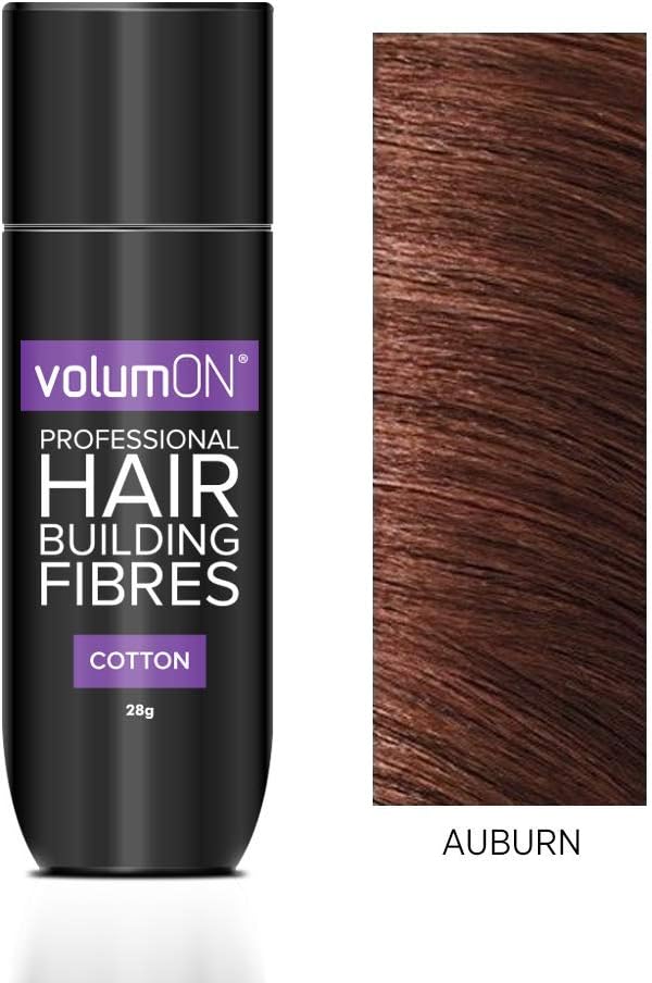 Volumon Professional Hair Building Fibres- Hair Loss Concealer- COTTON- 28g- Get Upto 30 Uses- CHOOSE FROM 8 HAIR SHADES COLOURS