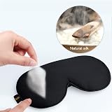 Gritin Silk Sleep Mask with Adjustable Strap and Ear Plugs view 5