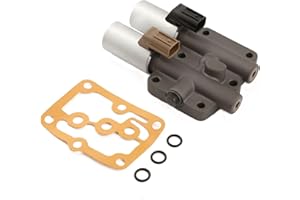 ISINSWIFT Transmission Dual Linear Shift Solenoid 28250-P6H-024 Fit for Acura MDX CL TL Honda Accord Odyssey Prelude Pilot with 1PCS Gasket and 3PCS O-Rings 28250P6H024