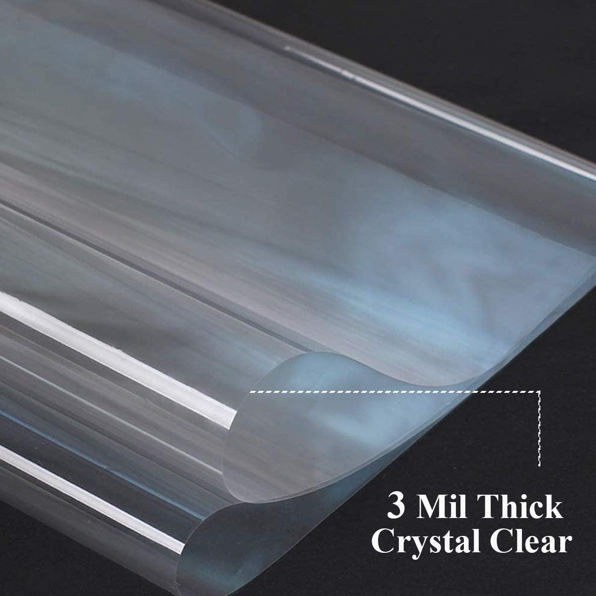 Clear Cellophane Wrap Roll 33'' x 115' Ft, 3 Mil Thick (White Dot) Clear Cellophane Wrapping Paper | Wrap Roll | Cellophane Roll | Cellophane Wrap for Gifts, Baskets, Flowers: Everything Else