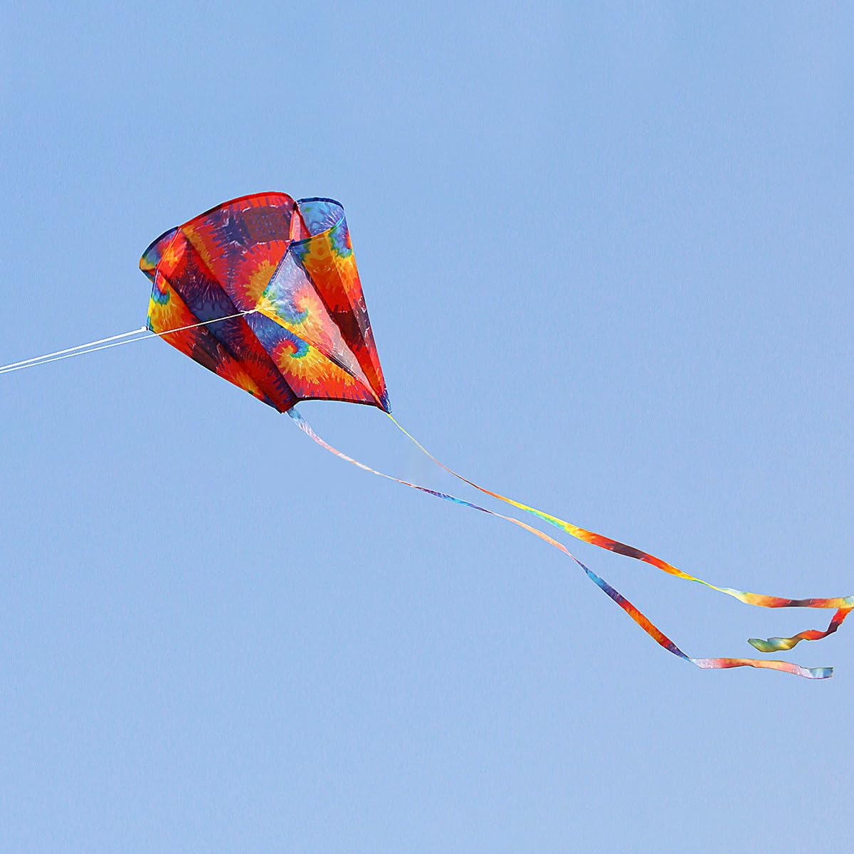 Alnicov 2pcs Rainbow Kite Colorful Pocket Kite with Long Tail Outdoor Toys Beach Game Outdoor Activities for Beginner Adult Gift to Boys Girls