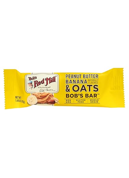 BOB’S RED MILL 5PK PB BANANA & OATS BAR, 5 BARS (PACK OF 1) – NON GMO, GLUTEN FREE, KOSHER