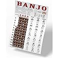 Banjo Poster - Chords Rolls Fretboard Notes - Open G Tuning 11x17 Easy Beginner Instructional Chart by A New Song Music