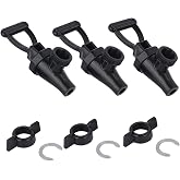 03260.0002 Faucet Kit for Tea Dispenser, 3 Pack Replacement Spigot | Complete Replacement Set 3 Faucets 3 Wing Nuts 3 C-Rings Secure Fit Smooth Flow for Beverage Dispensers