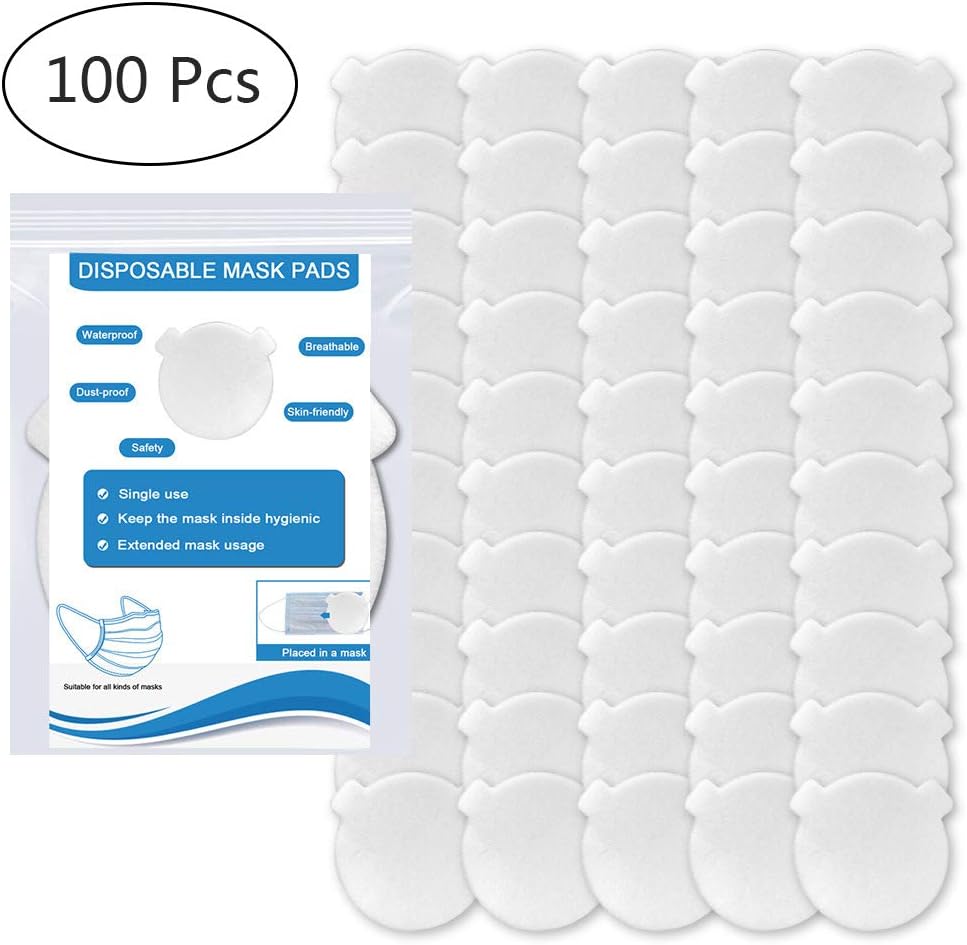 AEEHFENG Dust-Proof Filters Replacement Pad,Anti-Haze Filter Dust-Proof Breathable Combination Cotton Filter,3 Layers Air Filtration Protective,100 pcs