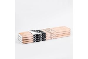 Vaisoeny 5A Drumsticks, Nylon Tip Drum Sticks Set for Acoustic Drums or Electronic Drums, Oval Nylon Tip Maple Drumsticks for