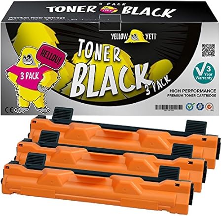 Yellow Yeti TN1050 (1000 Pages) 3 Cartouches Toner ...