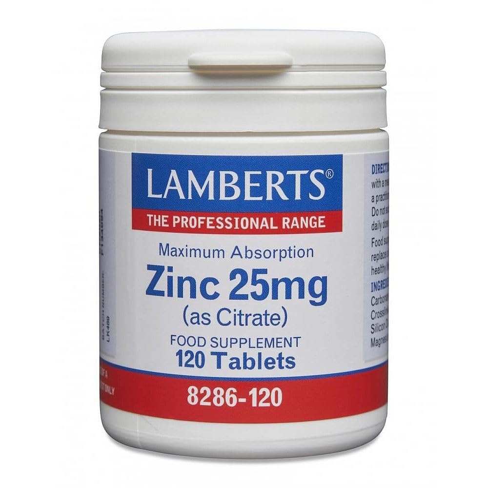 Lamberts Zinc Citrate 25mg 120¬†Tablets