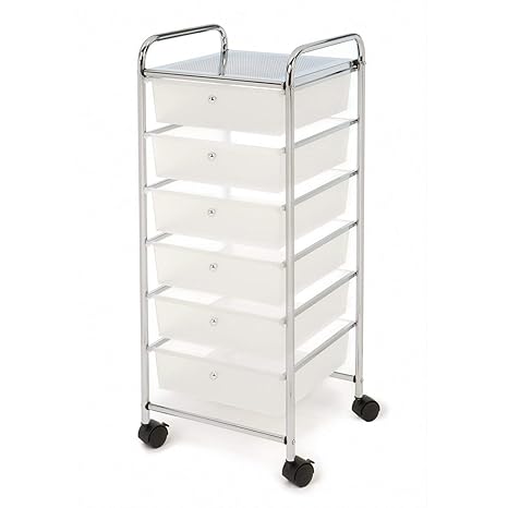 6 Layer Semi Transparent Debris Storage Cabinet Drawer Storage
